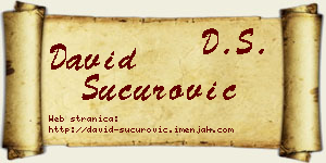 David Šućurović vizit kartica